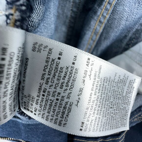 Gap Denim Flare Jeans High Rise Medium Wash Womens Blue Size 12/31T - Picture 7 of 13